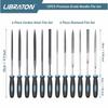 LIBRATON 12-Piece File Set, Includes Diamond Files, Precision Iron Files, Woodworking Files, Knife Sharpening Files, Round Files, Triangular Files, Fl