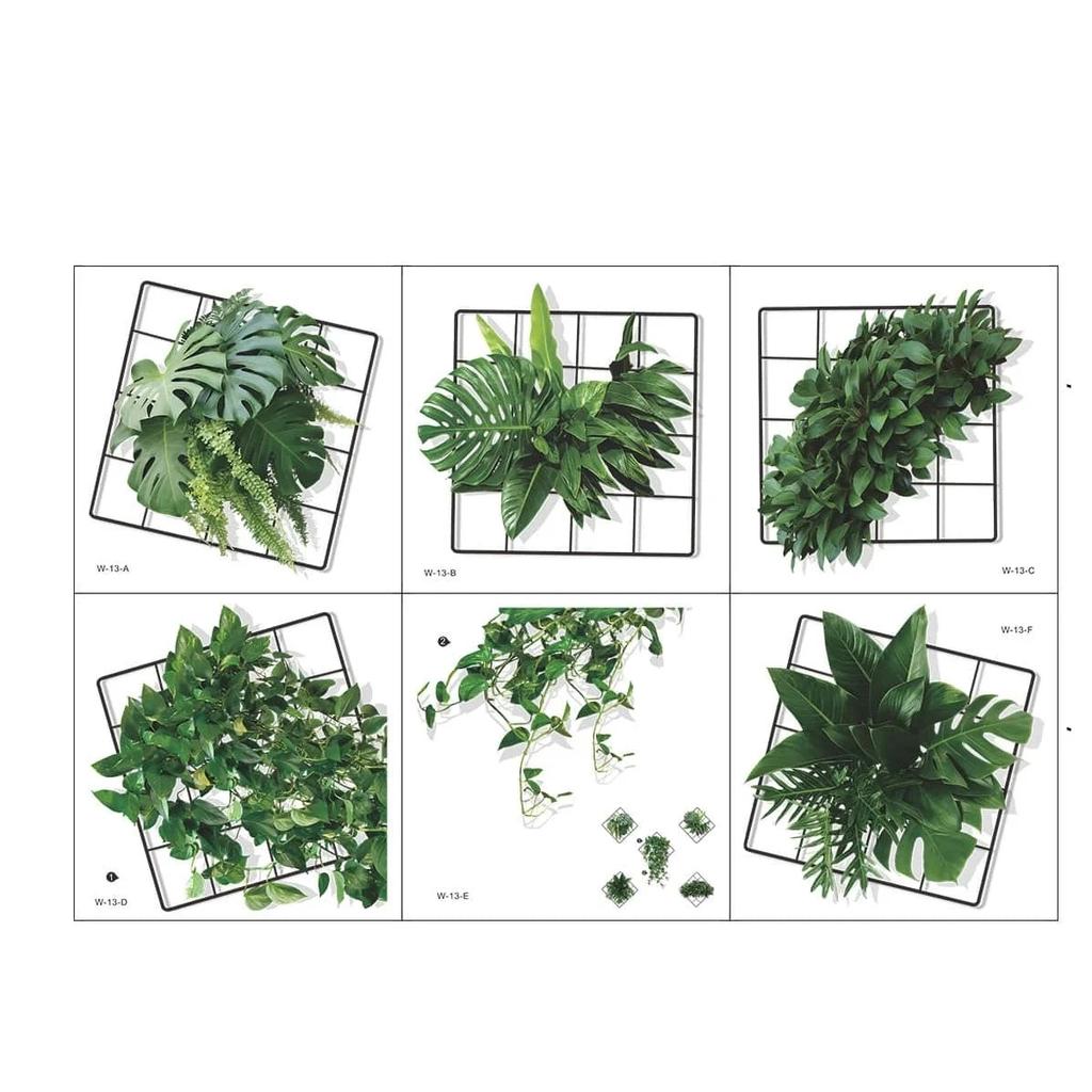 Simulated Iron Wire Grid Wall Decal Self Adhesive Vine Pattern Sticker for Living Room Bedroom Dorm Home Interior Decor