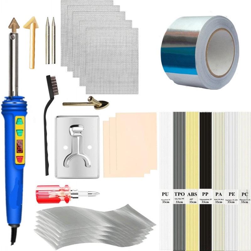Saldatore e Strumento di Riparazione in Plastica a LED da 150W a Temperatura Regolabile