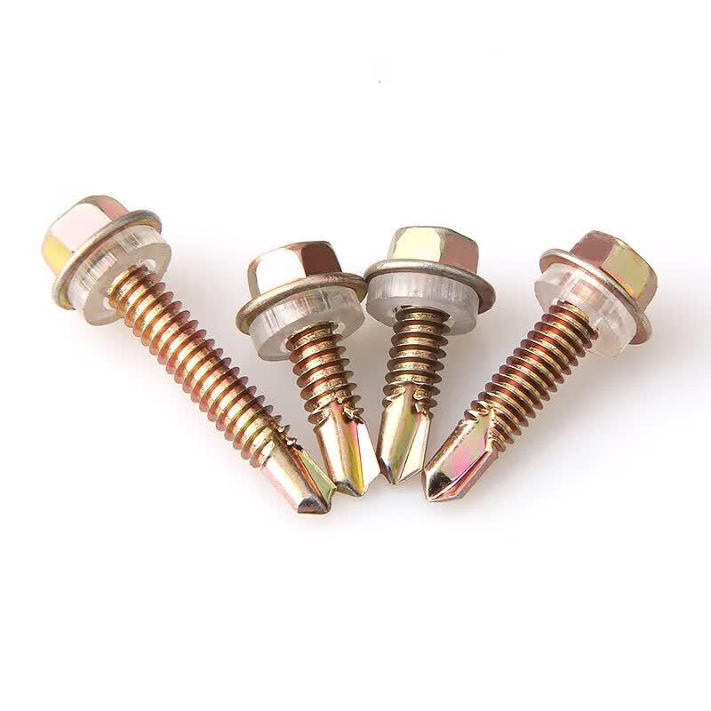Color Zinc Hex Head Self-Tapping Screws