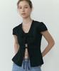 LUCIR ZU Havana Lace Blouse (Black)