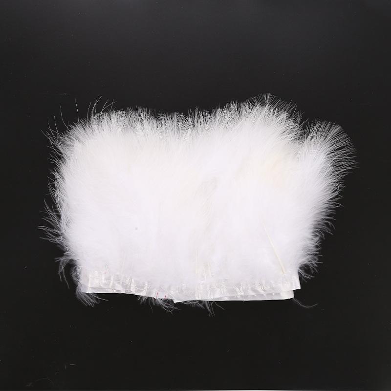 Full Velvet Turkey Feather Cloth Edge Diy Feather Headdress Corsage Decorative Material Feather Clothing Accessories