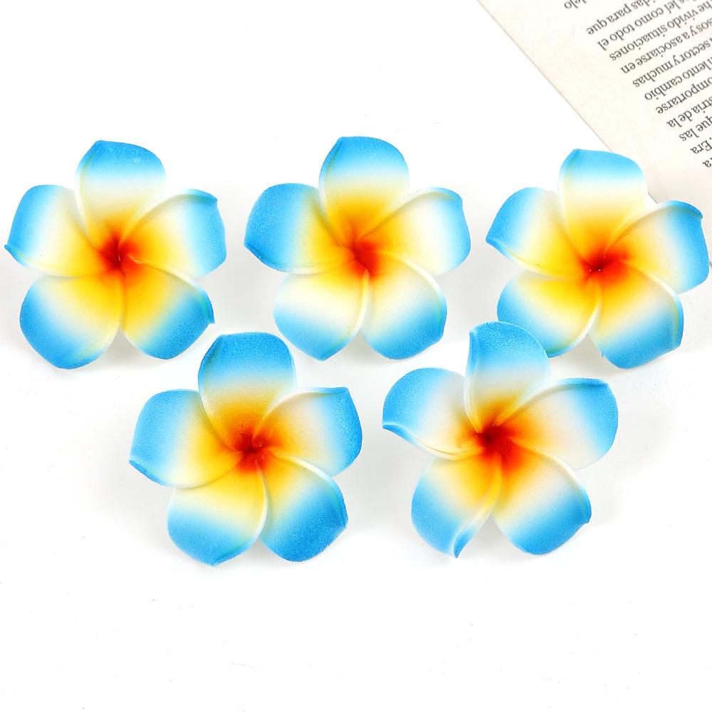 10PCs Foam Aritificial Flowers Heads For Home Decor Fake Flowers Hawaiian Beach Party Wedding Decoration Craft Gifts Accessories