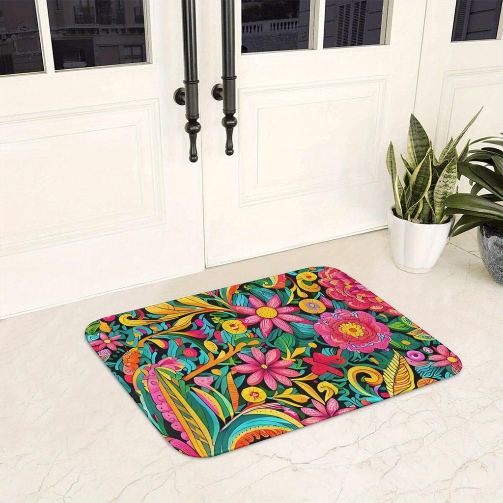 1 Stück Sommer Garten Bad Rutschfeste Matte Wohnzimmer Teppich Eingangstür Fußmatte Boden Dekor Teppich