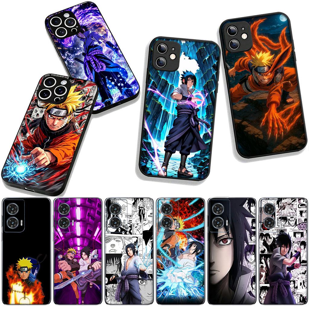 Kreslený obal na telefon Naruto Uchiha Sasuke pro Apple iPhone 16 15 14 Plus 13 12 Mini 17 Pro Max + ProMax 16E Air 16+ Pouzdro