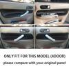 Right Hand Drive For VW Jetta 2002 2003 2004 2005 2006 Door Handle Armrest Panel Microfiber Leather Cover Trim