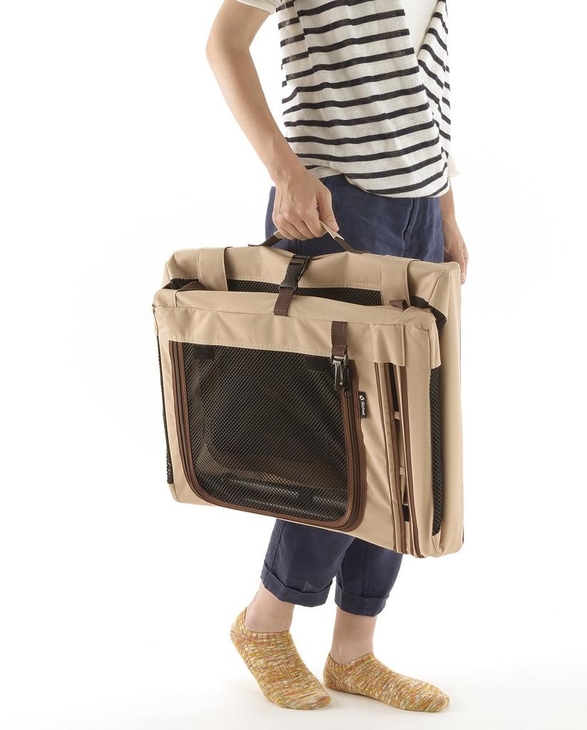 Richell Foldable Pet Cage 520 X 42 X 40 Brown 3-Way (52 Cm)