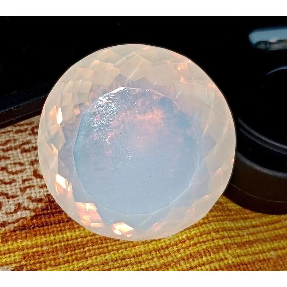 Natural White Opal 100 Ct+ Round Cut Certified Stunning Loose Gemstone