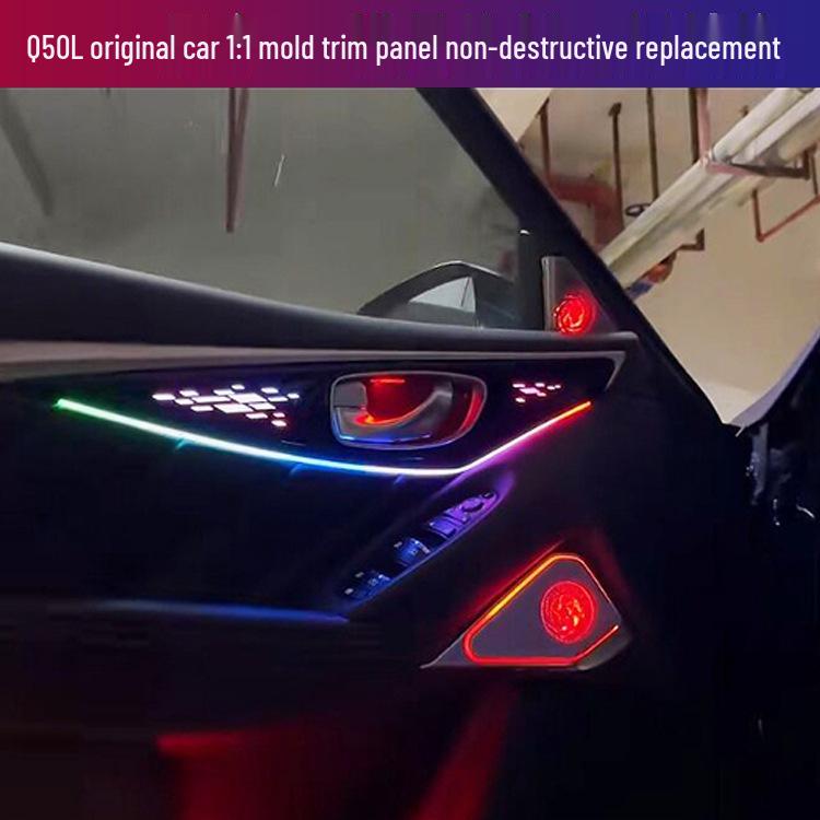 Compatible with Infiniti Q70/Q50L/QX50/QX60 Ambient Light Upgrades with Dynamic Color Effects