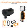 Camera Expansion Frame for Insta360 X6 Protective Cage with Cold Shoe Mount Horizontal Vertical Shooting Vlog Bracket Accessory