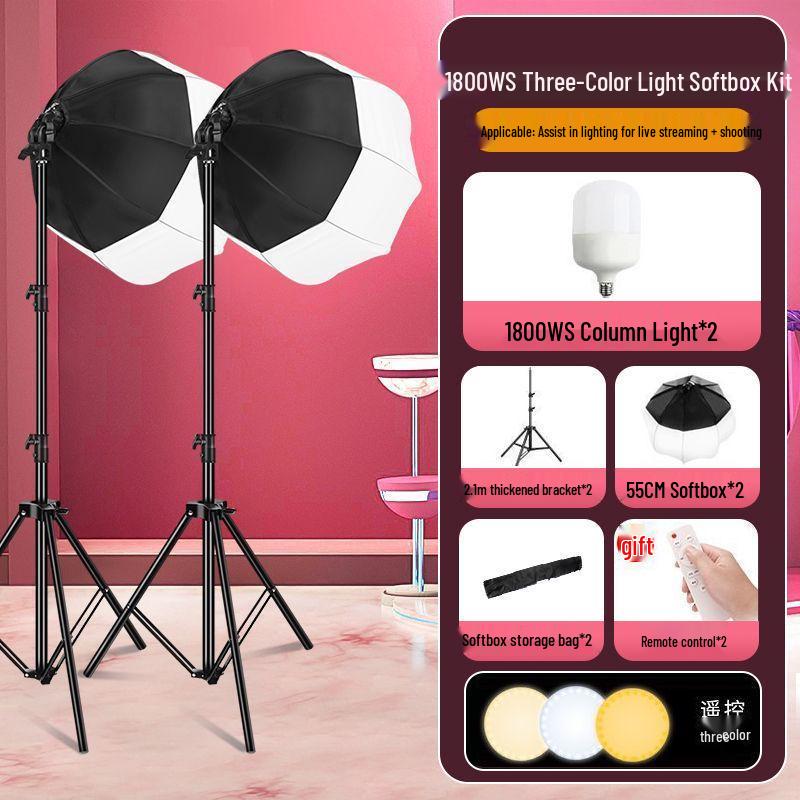 2200WS Super Bright Spherical Fill Light for Live Beauty, Photography, and Indoor Clothing Shoots