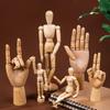 5.5/8/12/16inch Wooden Hand Body Draw Action Toys Figures Drawing Sketch Mannequin Movable Home Decor Artist Models Jointed Doll