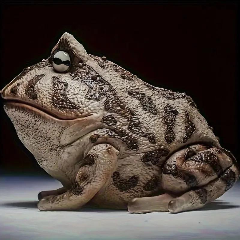 

Новый продукт Творческая имитация лягушки из смолы Украшение двора Модель животного Украшение стола Аксессуары для дома 10CM серый