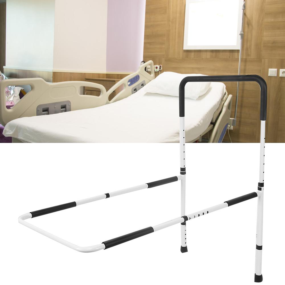 Bed Rail Adjustable Bed Assist Handle Railing Hand Guard Grab Bar Bedside Safety Handle