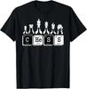 Funny Chess Set Pieces Periodic Table Board Game Player Gift T-Shirt Small