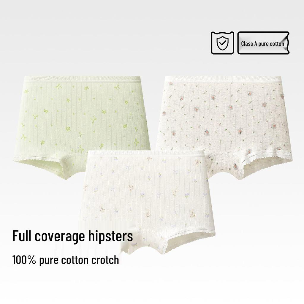 Children's Pure Cotton Boxer Briefs for Girls and Boys