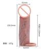 Měkké realistické pouzdro na penis Opakovaně použitelný silikonový kondom Prodloužení kohoutku Sextoy Umělé zvětšení/prodloužení penisu pánský rukáv na penis