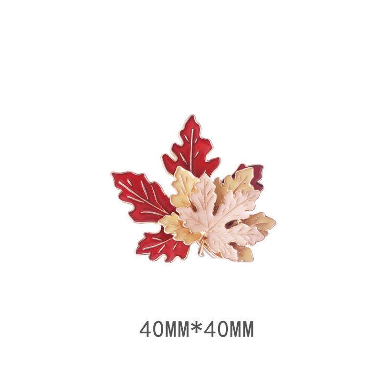 

Високоякісна брошка у вигляді осіннього листя клена та соняшника - металева шпилька в японському стилі для чоловіків та жінок