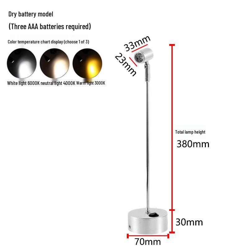 Wireless Jewelry Display Spotlight with Battery