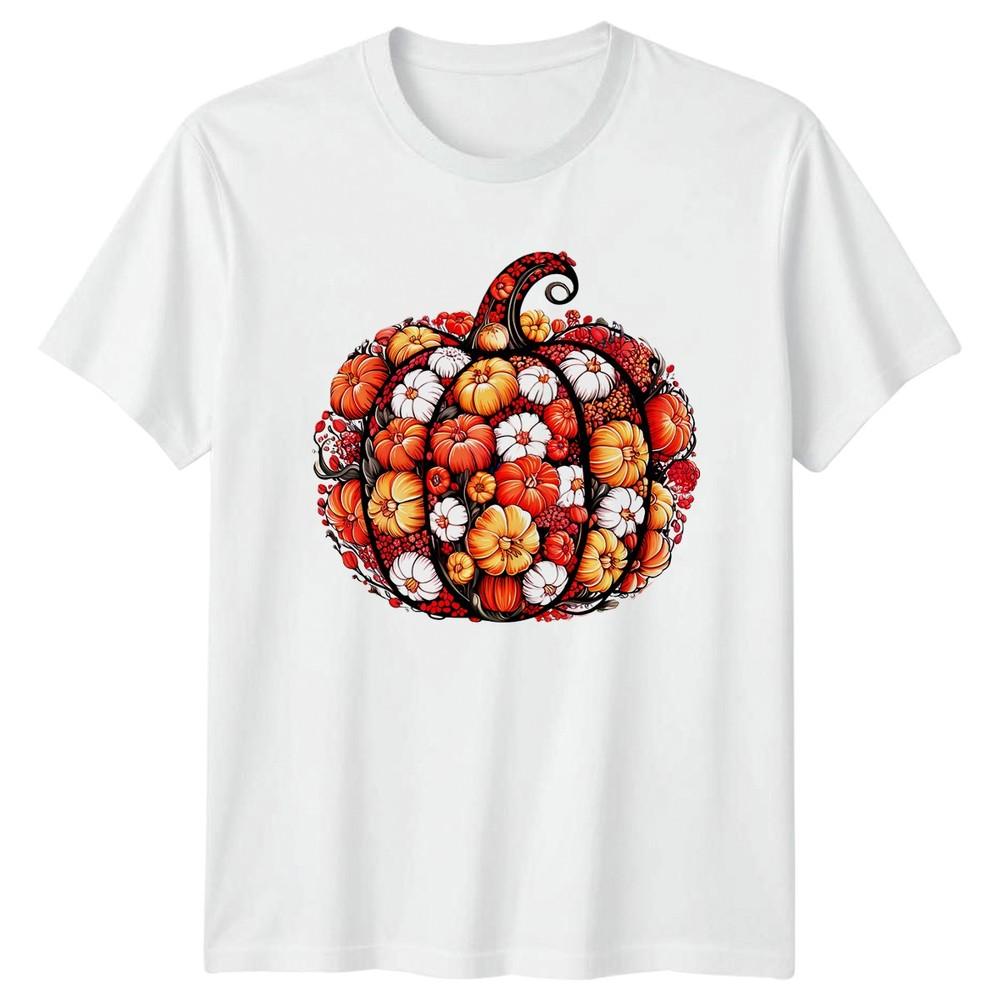 Decorative Pumpkin Autumn Holidays Unisexs TShirt Unisexs Tee Fall Graphic Top S