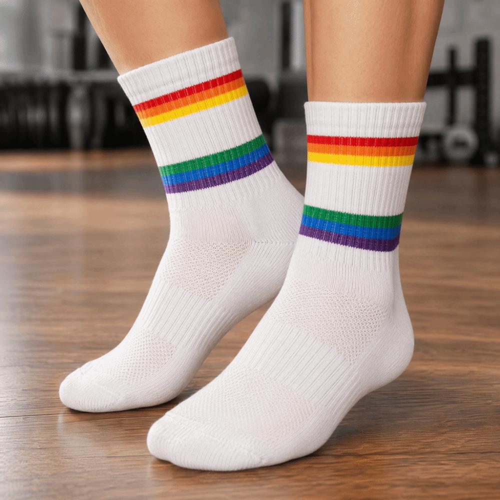 2PCS Cotton Athletic Socks Breathable Mesh Sports Running Socks Running Socks Outdoor Sports