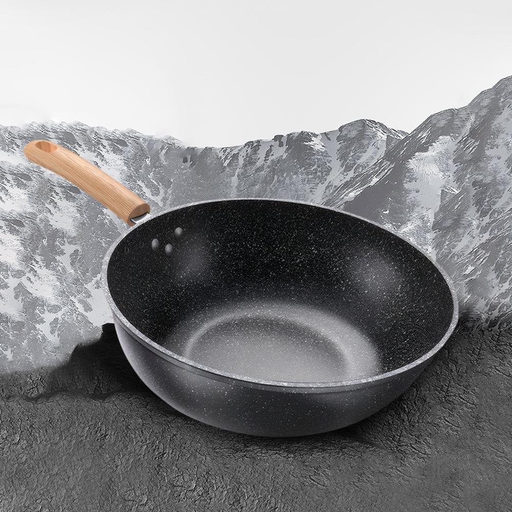 28/30/32/34cm Frying Pan Maifan Stone Omelette Skillet Saute Pan Cooking Pan Omelette Pan Induction Compatible