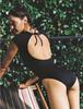 SURFEA Ribbed Square Neck Swimsuit_Black