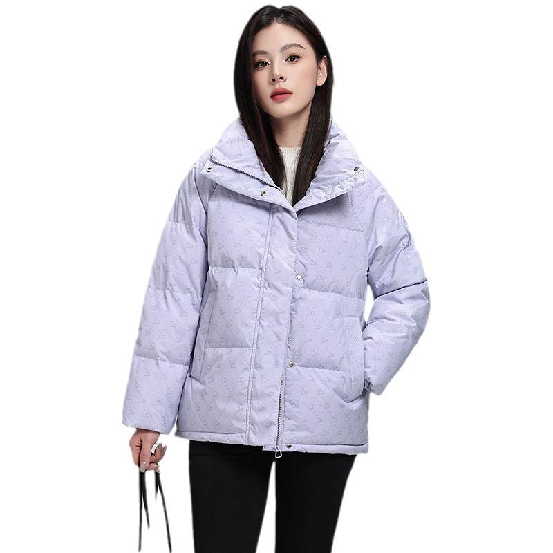 2025 Winter New Down Cotton Clothes Women's Short Bread Clothes Fashionable Loose Small Thickened Coat Tide