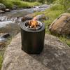 Mini Stainless Steel Tabletop Firepit, Portable Charcoal Burner Stove, Small Firepit for Outdoor Camping Backyard Patio Garden