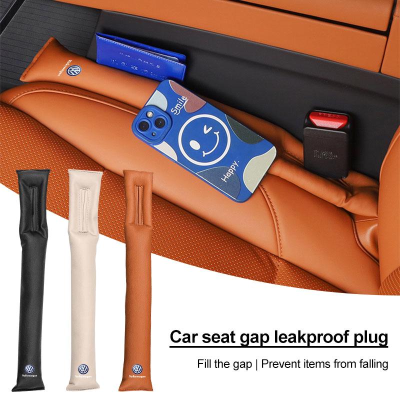 2Pcs Car Seat Gap Filler Side Seam Plug Strip Car Accessories For Volkswagen Golf-5 6 7 MK6 Jetta Lavida Polo Tiguan Passat B5 B6 B7