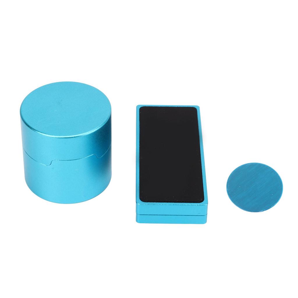 Magnetic Billiard Chalk Holder Aluminium Alloy Round Snooker Cue Chalk Box with Fixed Clip Portable Billiard Accessories