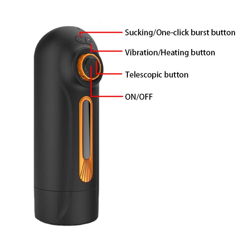 6in1 Automatic Telescopic Sucking Vibration Masturbators For Men Pussy Vaginas For Men Real Blowjob Sex Toys For Men