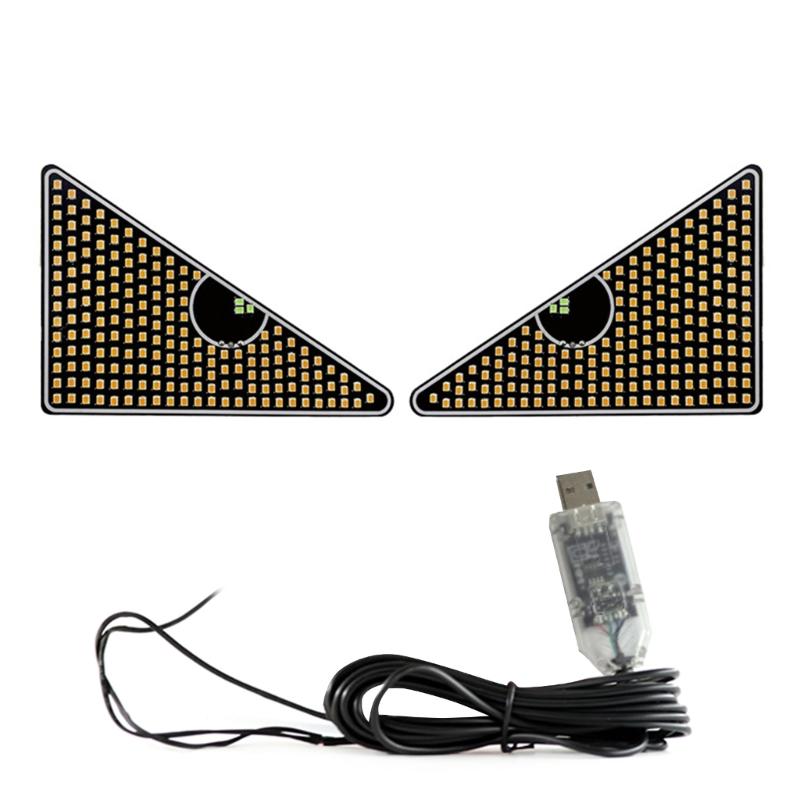 

Colorful Car Light Accessory Devil Eye Lamp with Flexible Screen Eye Catching LED Car Display ABS for Auto Decoration