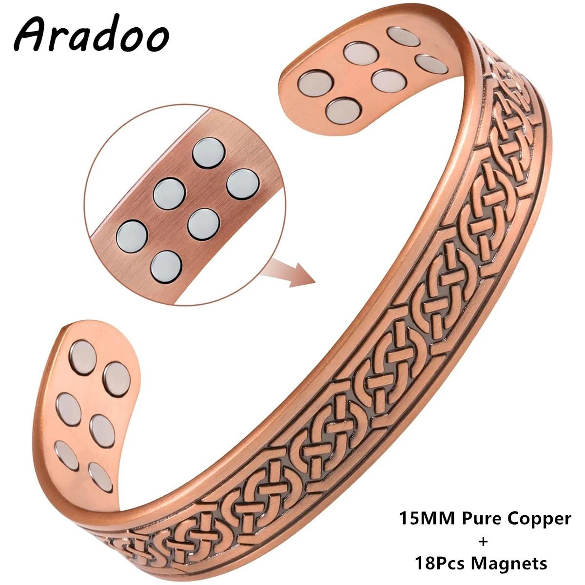 Copper Bracelets for Women, Pure Copper Adjustable Magnetic Bracelet, Copper Jewelry Gift