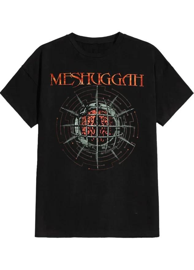Meshuggah band Chaosphere T-SHIRT Black Tee Heavy Cotton Shirt S