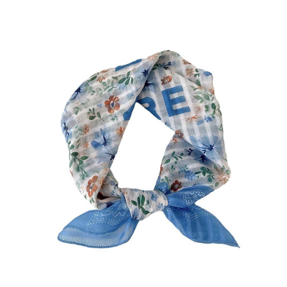 Versatile Cotton Linen Silk Scarf - Women's Fashionable Neck & Headscarf for Spring & Autumn