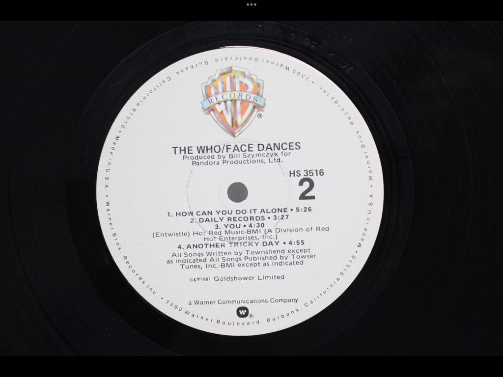 [UZAT] THE WHO Face Dances versiune SUA LP HS 3516