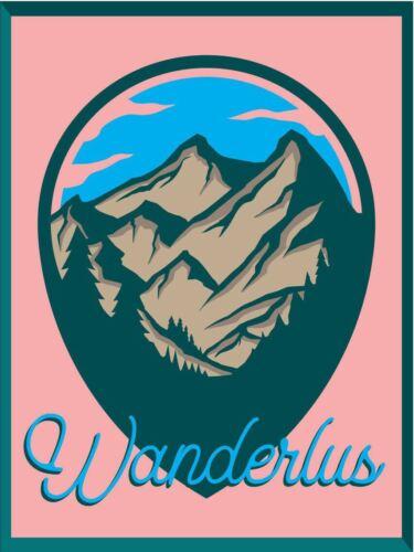 

Metal plaque vintage retro style Wanderlus Adventures Classic tin door signAluminum 20x30cm（7.8x11.8inch）