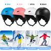 Women Men Winter Snow Helmet with Detachable Earmuff Snowboard Helmet with Goggle Fixed Strap Safety Skiing Helmet Skiing Sports