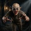 Maschera da Mostro Ghoul Dipinta a Mano Dettagli Realistici delle Ferite Halloween Cosplay per Attori Professionisti, Lattice Naturale di Alta Qualità