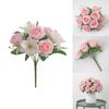 Rose Flower Bouquet Artificial Silk Wedding Decor Gift For Bridesmaids