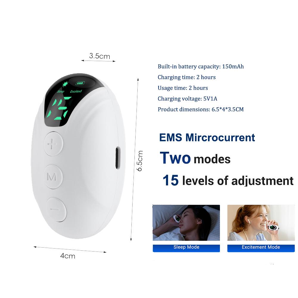 Handheld Sleep Aid Device Relieve Anxiety Stress Insomnia Smart Sleeper EMS Pulse Palm Massager Health Hypnosis Improve Sleeping