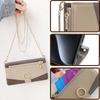 Leather Ring Holder Phone Case for Samsung S25 Ultra S24 FE S23 S22 Plus A16 A26 A56 Crossbody Wallet Flip Mirror Cover Lanyard