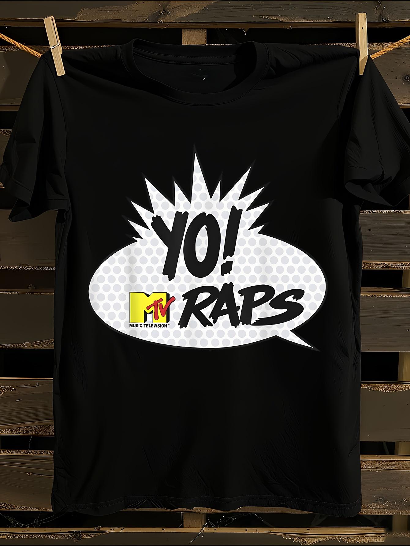 MTV YO! MTV Raps Vintage Hip-Hop Graphic T-Shirt M