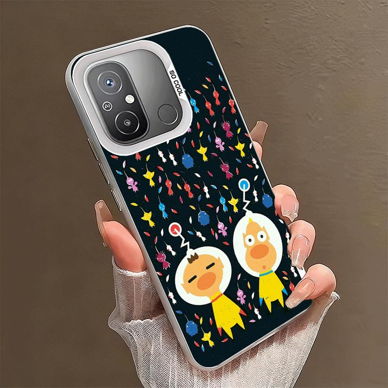 P-Pikmins Cute Game Shockproof Phone Case for Xiaomi Poco X7 X6 X5 X3 Pro F7 Ultra M8 Redmi 15C 15 14C 13C 12C 10C 13 12 10