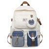 Backpack Nylon Student Girl School Bag With Laptop Pocket For Casual Daily Wear