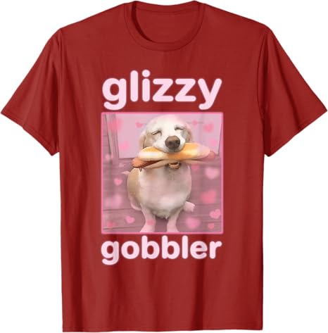 Glizzy Gobbler Meme Funny Dog Meme Hot Dog Glizzy Lovers TShirt Summer Fashion Y2k Design Foodie Saying Tee Humor Novelty Gift S