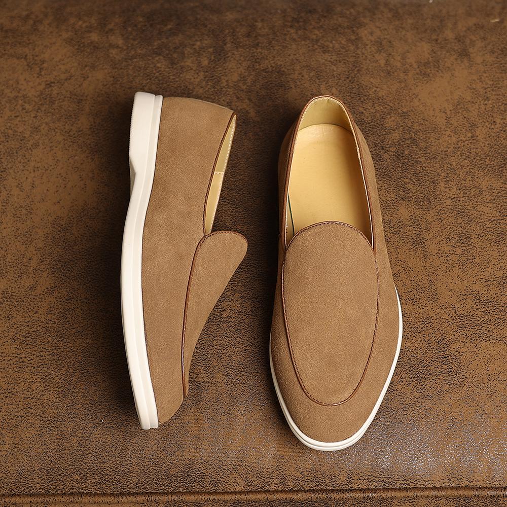 Fashion Handmade Leather Casual Shoes for Men New Arrival Male Loafers Elegantes Slip on Flats Classic Simple Moccasins Walking Footwear