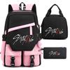 Stray Kids Kombinations-Merchandise mit Rucksack, Brotdose und Federmäppchen, Dreiteiliges Set, Schülertasche