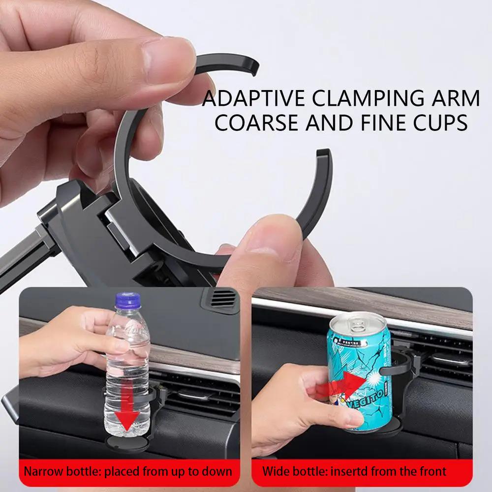 Foldable Car Air Drink Cup Bottle Holder Auto Drink Rack Stand for Water Bottles & Ashtray Multifunctional Car Coffee Cup Holder
